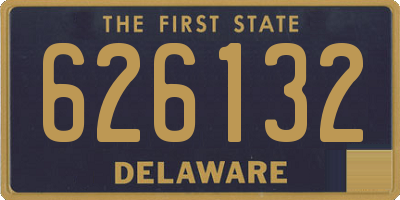 DE license plate 626132