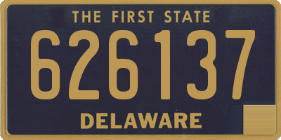 DE license plate 626137