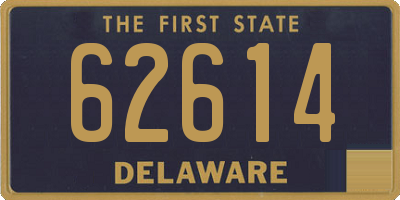 DE license plate 62614
