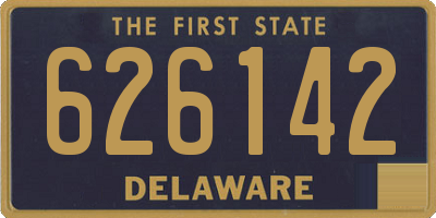 DE license plate 626142