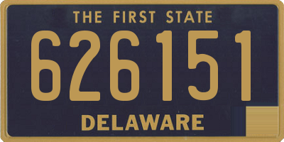 DE license plate 626151