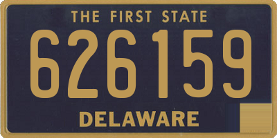 DE license plate 626159