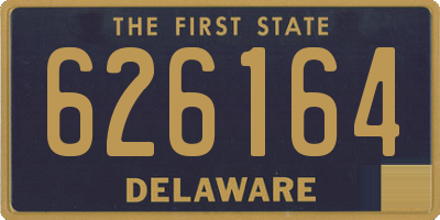 DE license plate 626164