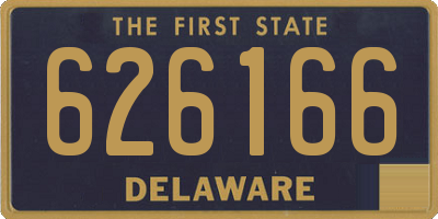 DE license plate 626166