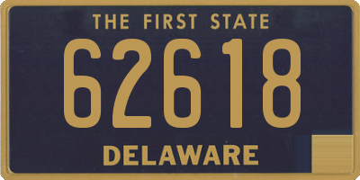 DE license plate 62618