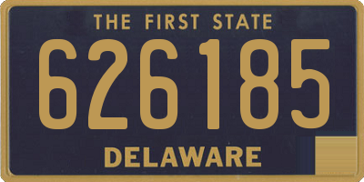 DE license plate 626185