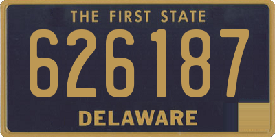 DE license plate 626187