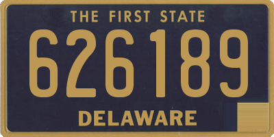 DE license plate 626189