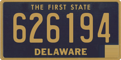 DE license plate 626194