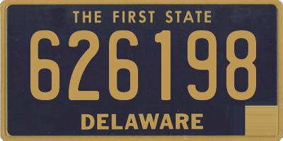 DE license plate 626198