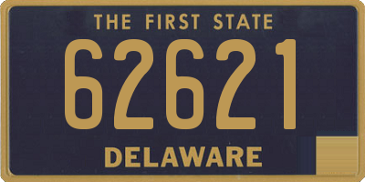 DE license plate 62621