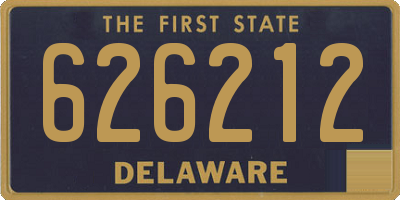 DE license plate 626212