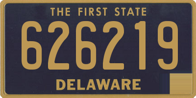 DE license plate 626219