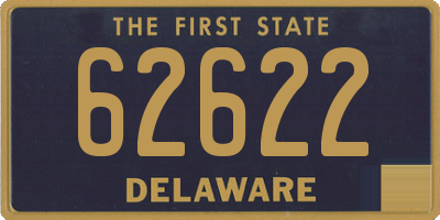 DE license plate 62622