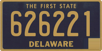 DE license plate 626221