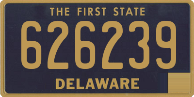 DE license plate 626239