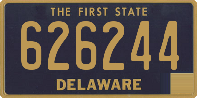 DE license plate 626244