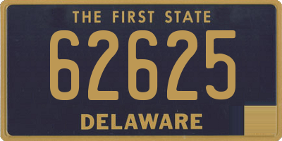 DE license plate 62625