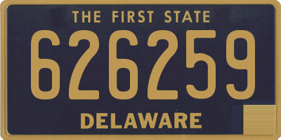 DE license plate 626259
