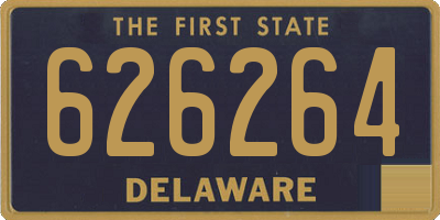 DE license plate 626264