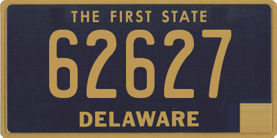 DE license plate 62627