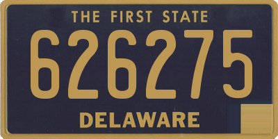 DE license plate 626275
