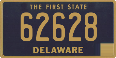 DE license plate 62628