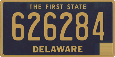 DE license plate 626284