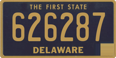 DE license plate 626287