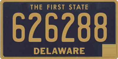 DE license plate 626288