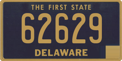 DE license plate 62629