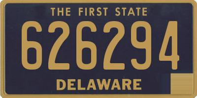 DE license plate 626294