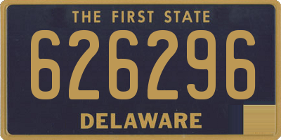 DE license plate 626296