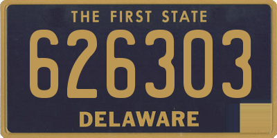 DE license plate 626303