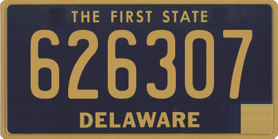 DE license plate 626307