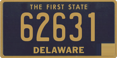 DE license plate 62631
