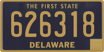 DE license plate 626318