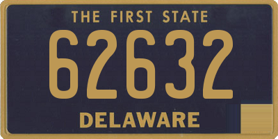 DE license plate 62632