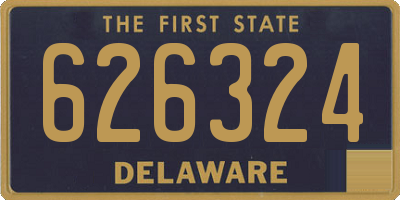 DE license plate 626324