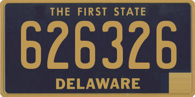 DE license plate 626326