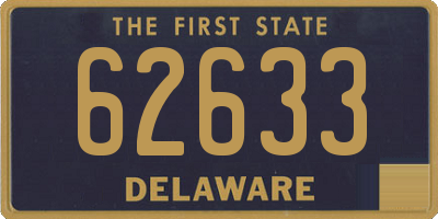 DE license plate 62633