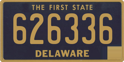 DE license plate 626336