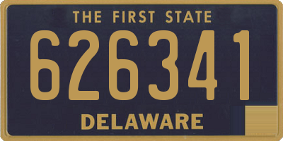 DE license plate 626341