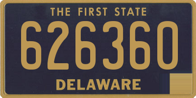 DE license plate 626360