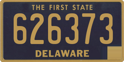 DE license plate 626373