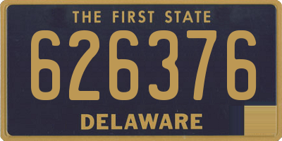 DE license plate 626376