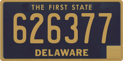 DE license plate 626377