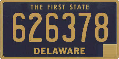 DE license plate 626378