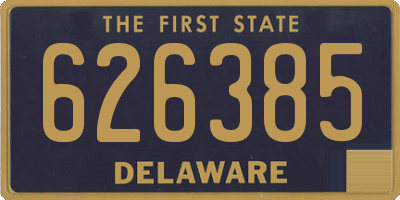 DE license plate 626385