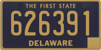 DE license plate 626391